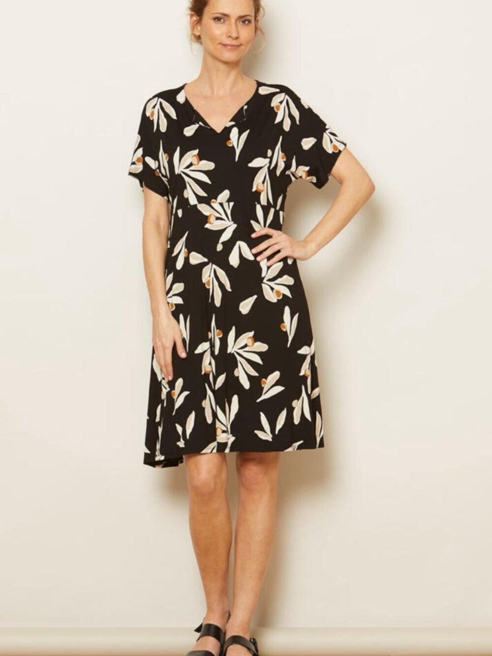 Masai Copenhagen Nebala Dress Leaf print XL NWT